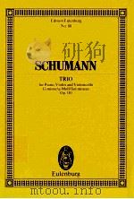 trio for Piano Violin and Violoncello G minor g-Moll Sol mineur op.110（ PDF版）