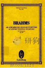Akademische Fest-Ouverture Academic Festival Overture for Orchestra op.80（1976 PDF版）