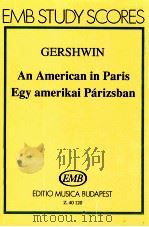 An American in Paris Egy amerikai Parizsban PDF电子版封面 0080401200 Gershwin
