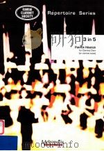 3 in 5 for Clarinet Choir(or clarinet octet)     PDF电子版封面     