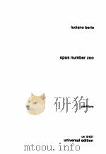 opus number zoo children's play for wind quintet 1951-rev.1970（ PDF版）