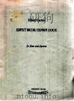 esprit rude/esprit doux 1985 PDF电子版封面