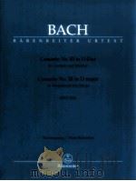 Concerto No.Ⅲ in D major for harpsichord and Strings BWV 1054 1999 PDF电子版封面 0006505470