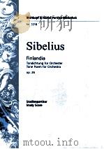 Finlandia Tondichtung für Orchester op.26 PDF电子版封面 Jean Sibelius