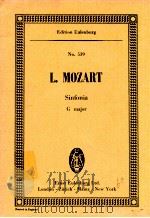 Sinfonia G major for String Orchestra PDF电子版封面 Leopold Mozart