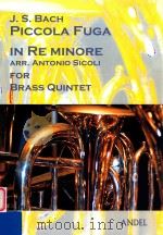 Piccola Fuga in Re Minore for Brass Quintet   10  PDF电子版封面     