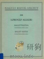 Ballettsuiten fur Streichorchester und Basso continuo 1967 PDF电子版封面