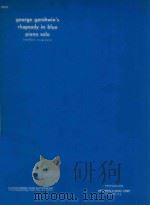 George gershwin's rhapsody in blue piano solo     PDF电子版封面    GEORGE GERSHWIN 