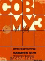 concertino op.94 for 2 Klaviere 1959 PDF电子版封面