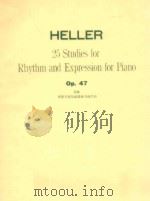 25 Studies for Rhythm and Expression for Piano Op.47（ PDF版）