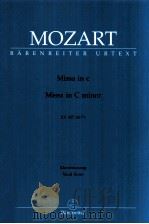 Missa in C minor KV 427(417a) Vocal Score 1987 PDF电子版封面 0006456932