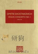 DOMITRI SHOSTAKOVICHVILIN CONCERTO NO.1 opus 99 1956 PDF电子版封面