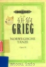 Norwegische Tanze opus 35（ PDF版）