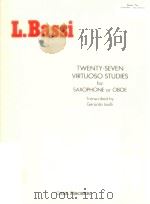 twenty-seven virtuoso studies for saxophone or oboe PDF电子版封面 L.Bassi
