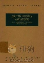 VARIATIONS PDF电子版封面 ZOLTAN KODALY