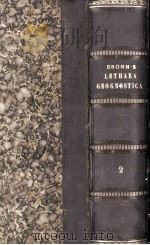 Lethaea Geognostica oder Abbildung und Beschreibung der fur DIE Gebirgs-Foormationen Bezeichnendsten（1852 PDF版）