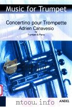 Concertino pour Trompette en Ut ou Sib et Piano PDF电子版封面
