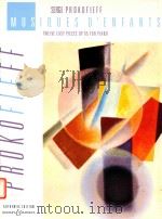 Musiques D'Enfants Twelve Easy pieces op 65 for Piano 1989 PDF电子版封面