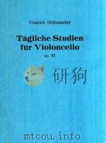 TAGLICHE STUDIEN fur Violoncello op.67（ PDF版）
