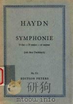Symphonie D dur-D majeur-ré majeur(mit dem Dudelsack) nr.531 PDF电子版封面 Haydn