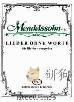 Lieder Ohne Worte für Klavier 1974 PDF电子版封面 0080073544