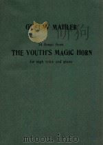 14 Songs from the Youths's Magic Horn for High voice and piano 1952 PDF电子版封面 Mahler Gustav
