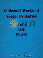 Collected Works of Sergei Prokofiev Voice and Piano PDF电子版封面