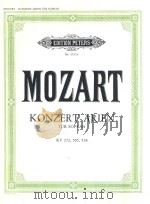 KONZERT-ARIEN FUR FINE SINGSTIMME MIT ORCHESTER KV272 505 528 PDF电子版封面