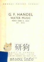 WATER MUSIC PDF电子版封面 HANDEL