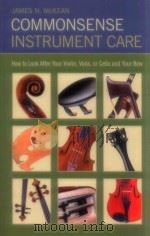 commonsense instrument care PDF电子版封面 James N.Mckean