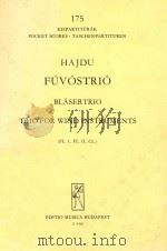 BLASERTRIO TRIO FOR WIMD INSTRUMENTS（1963 PDF版）