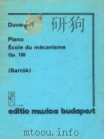 Piano Ecole du mecanisme Op.120 1920 PDF电子版封面 Duvernoy