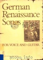GERMAN RENAISSANCE SONGS（1982 PDF版）