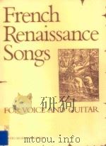 french RENAISSANCE SONGS 1981 PDF电子版封面 BENKO