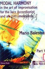 Modal Harmony in the art of improvisation for the Jazz Accordionist and all instrumentalists part 1 PDF电子版封面