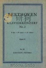 KLAVIERKONZERT opus 19 nr 603 PDF电子版封面 BEETHOVEN