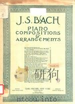 J.S.BACH PIANO PDF电子版封面 Arranged MENTS