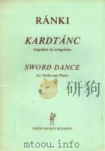 SWORD DANCE FOR VIOLIN PIANO 1973 PDF电子版封面