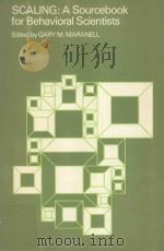 SCALING:A SOURCEBOOK FOR BEHAVIORAL SCIENTISTS（ PDF版）