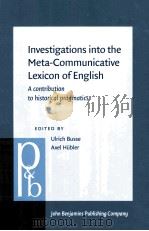 investigations into the meta-communicative lexicon of englisha contribution to historical pragmatics PDF电子版封面