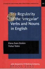the regularity of the ‘irregular‘verbs and nouns in english PDF电子版封面