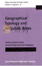 geographical typology and linguistic areas with special reference to africa PDF电子版封面