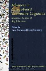 advances in corpus-based contrastive linguisticsstudies in honour of stig johansson PDF电子版封面
