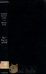 geological survey of Canada mesozoic fossils vol.I，part1-3（1876 PDF版）