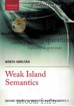 weak island semantics PDF电子版封面