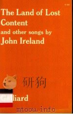 THE LAND OF LOST CONTENT AND OTHER SONGS 1976 PDF电子版封面