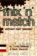 MIX 'N' MATCH INSTANT PART SINGING 1995 PDF电子版封面