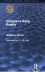 chaucer's early poetry PDF电子版封面