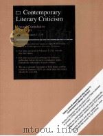 contemporary literary criticism annual cumulative title index covers volume 1-339 PDF电子版封面