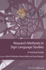 research methods in sign language studiesa practical guide PDF电子版封面